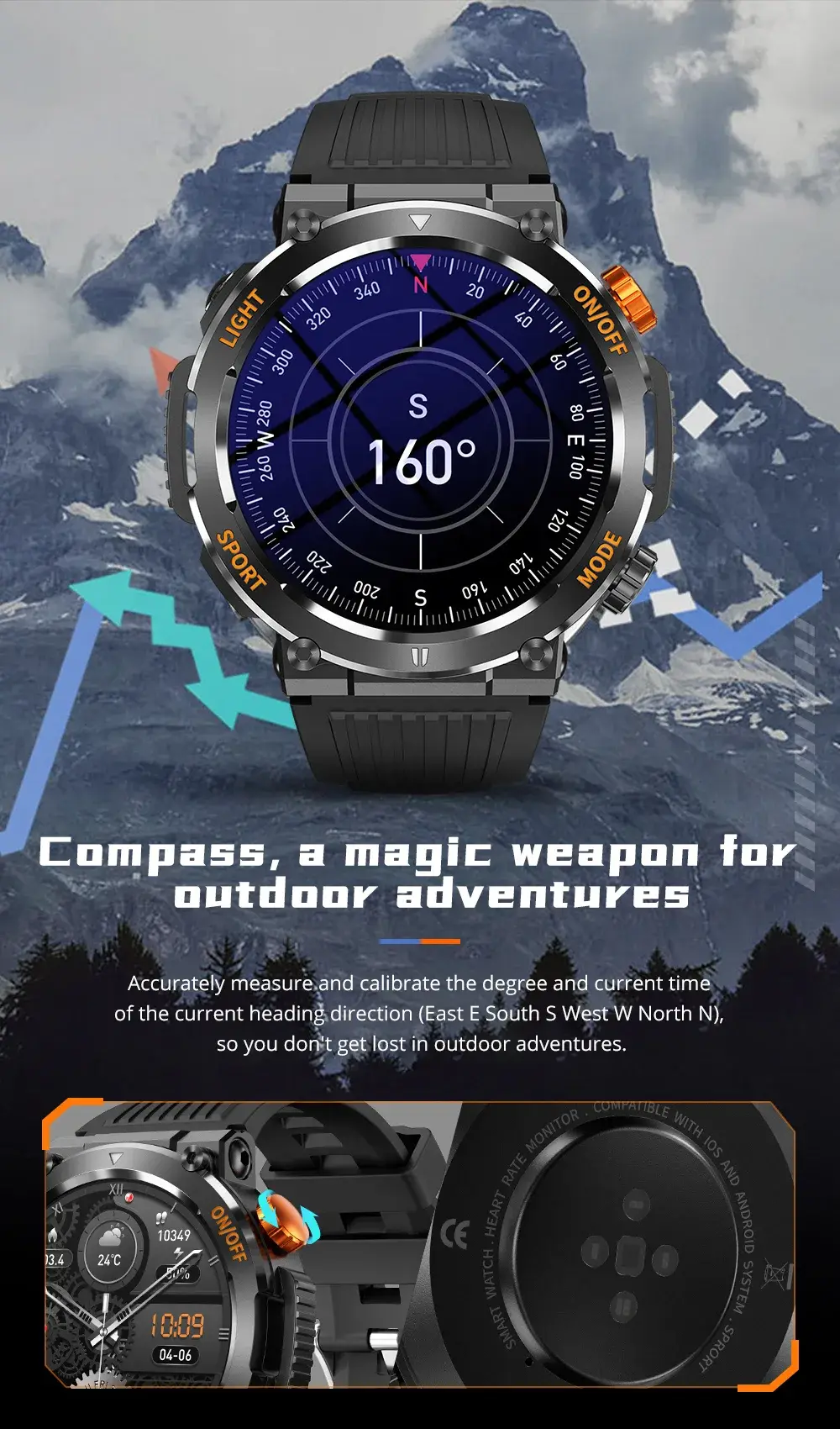 colmi v68 rugged smartwatch image 2